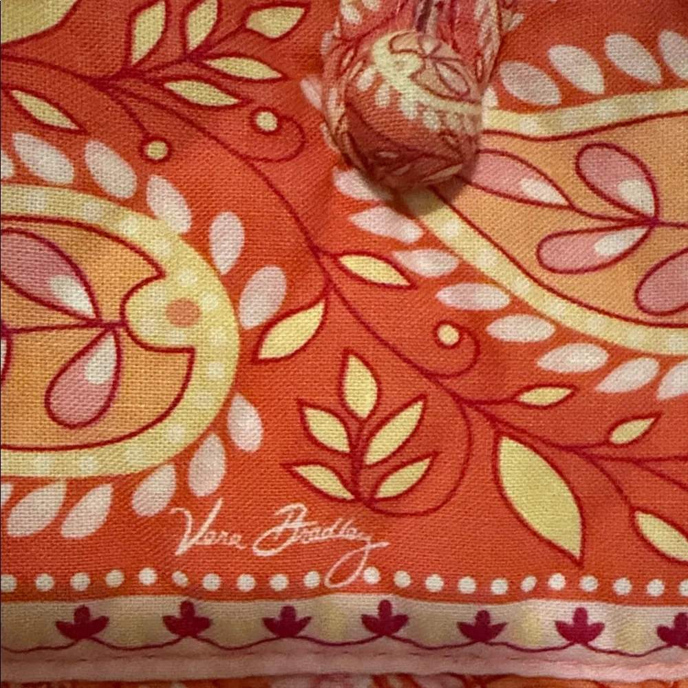 Vera Bradley Red and Orange Paisley‎ Tote